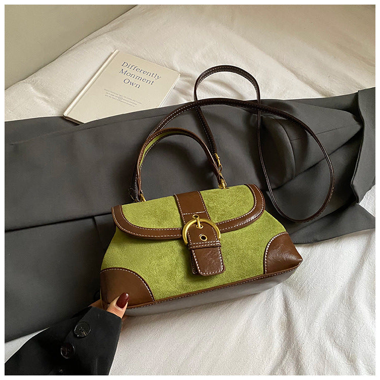 Women's Suede Portable Saddle Fashion Advanced Texture Bags