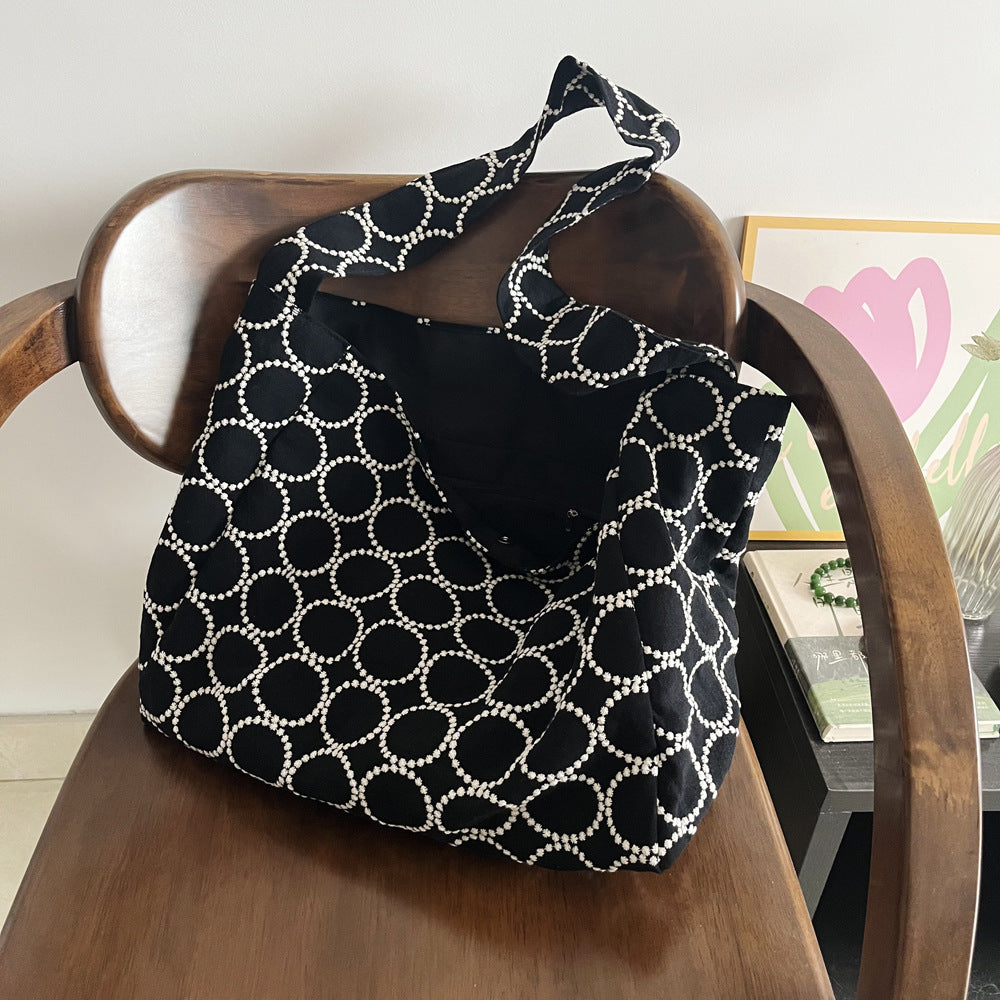 Style Big Ming Black White Circle Bags