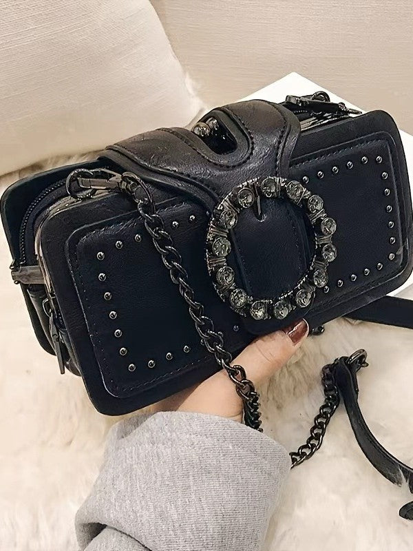 Classic Style Mini Chain Trendy Unique Women's Messenger Bag