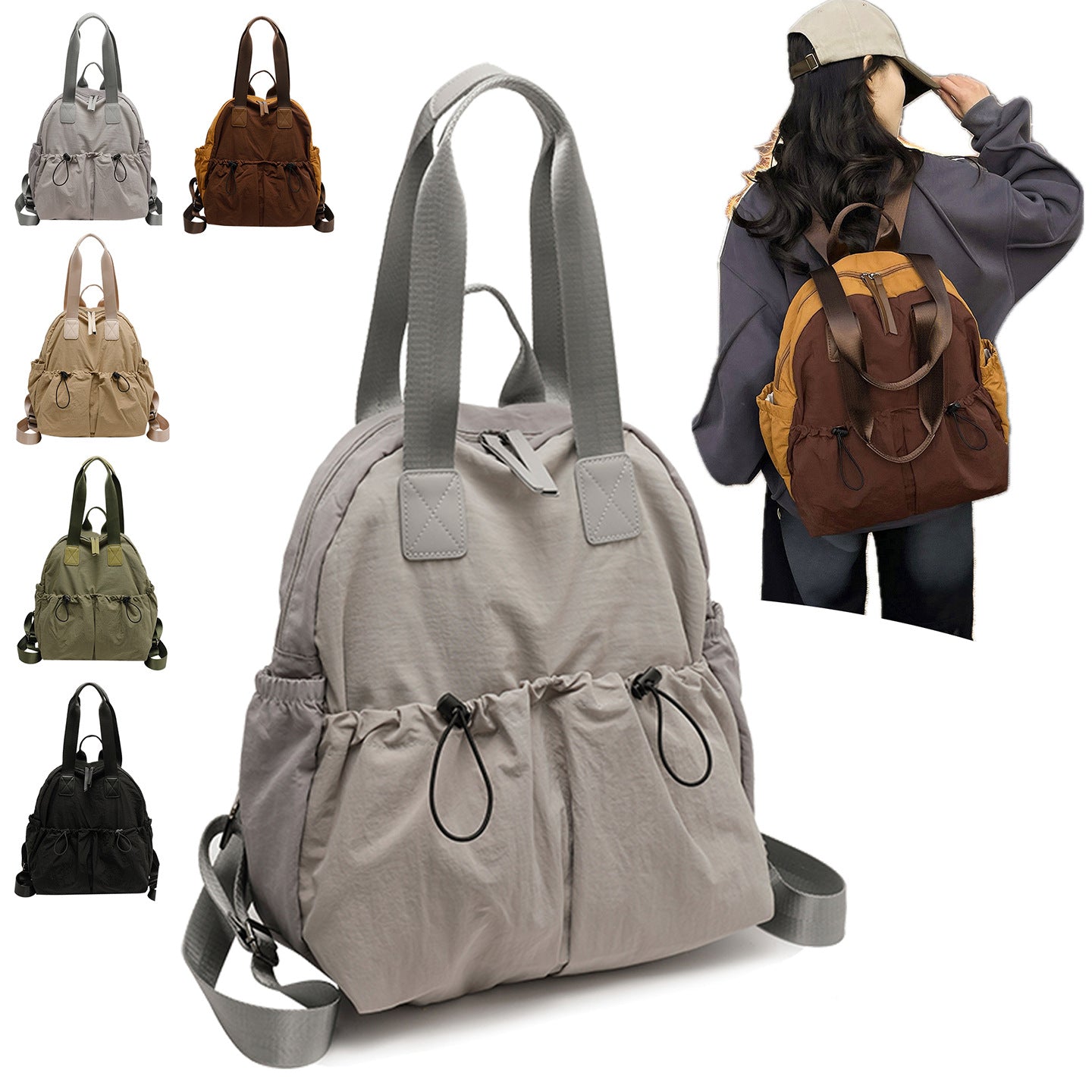 Women's Outer Size Art Style Versatile Large Capacity Tote Bags