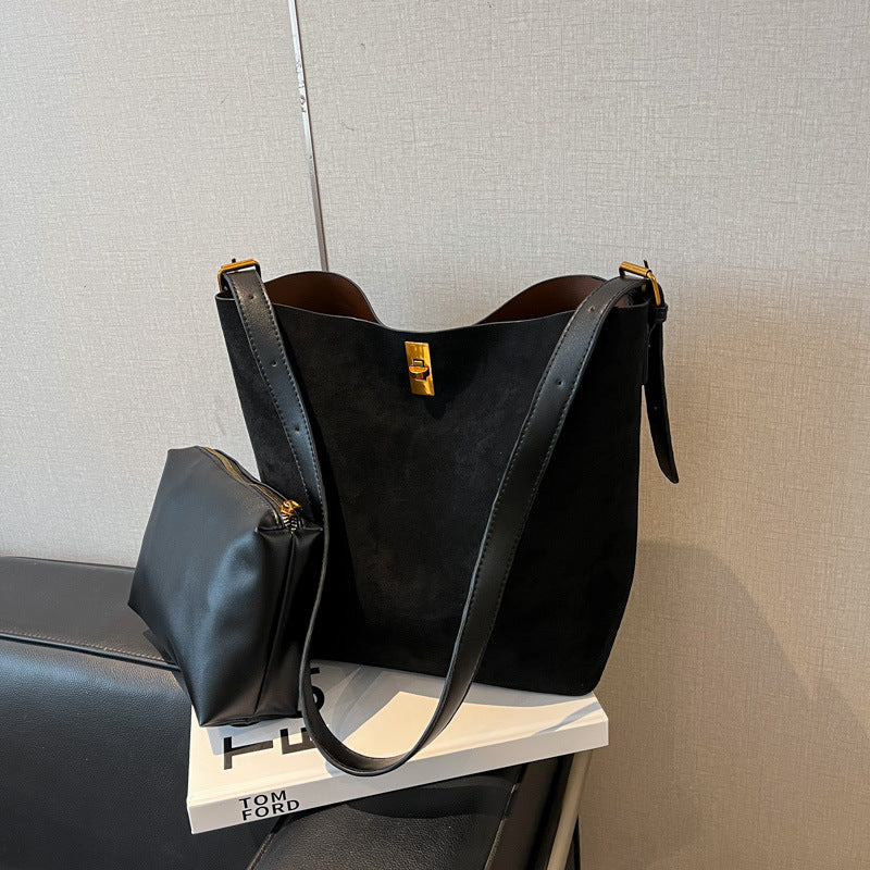 Women's Vintage Suede Large Capacity Totes Bags