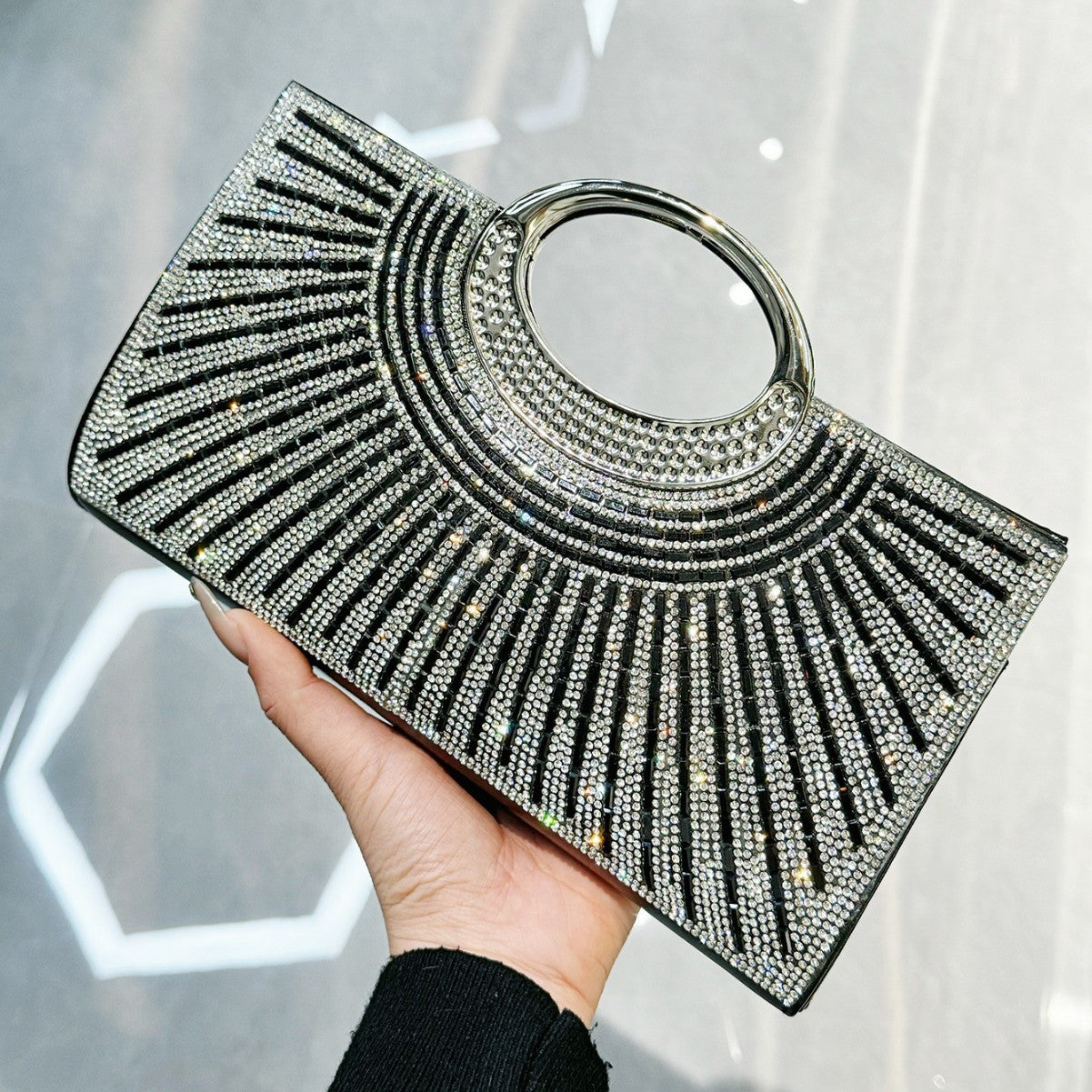 Clutch Premium Texture Diamond Flash Party Dinner Bag