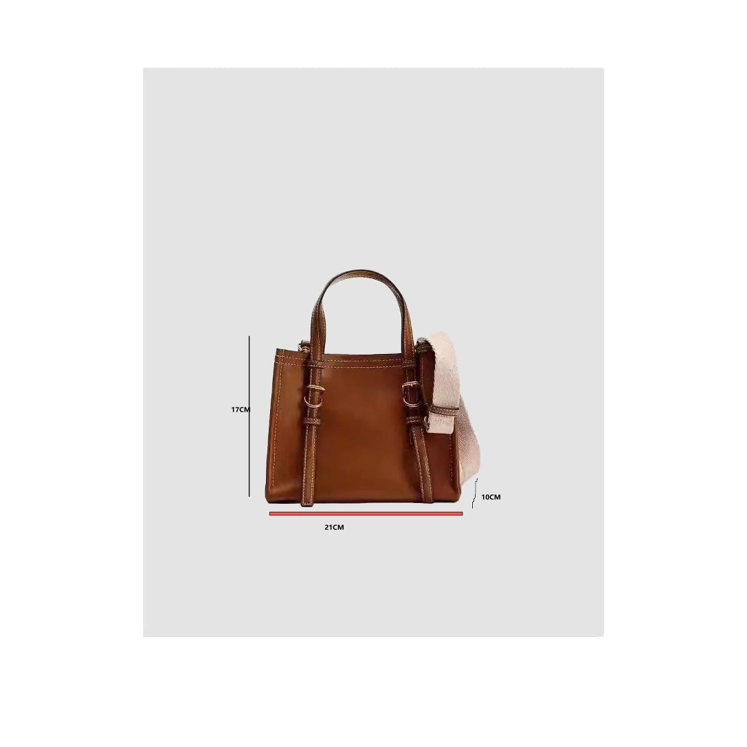Classy Brown Mini Autumn Commute Leisure Women's Messenger Bag