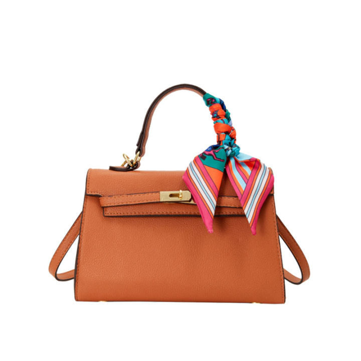 Women's Versatile Commuter Silk Scarf Fashion Retro Women's Shoulder Bag