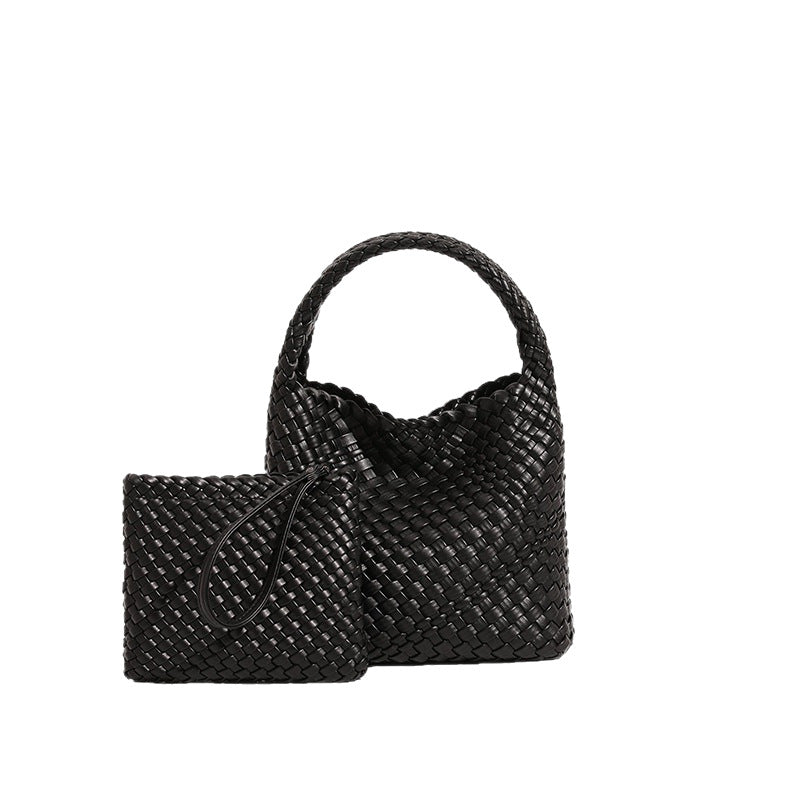 Women's Hand-woven Portable Light Luxury Commuter Mother Women's Handbag