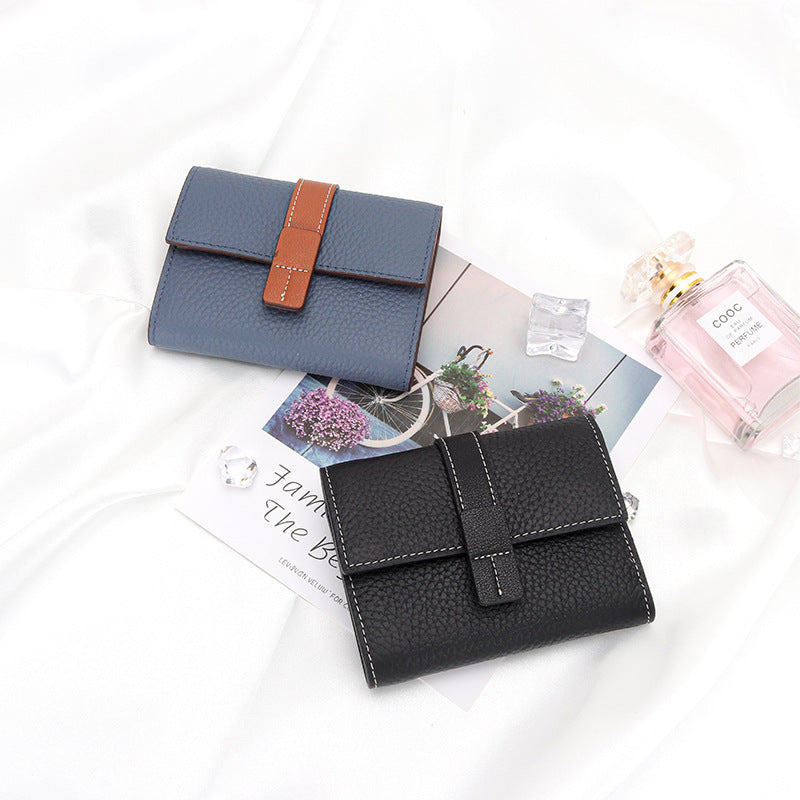 Women's Trifold Large Capacity Zipper Pocket Fashion Ladies Wallet