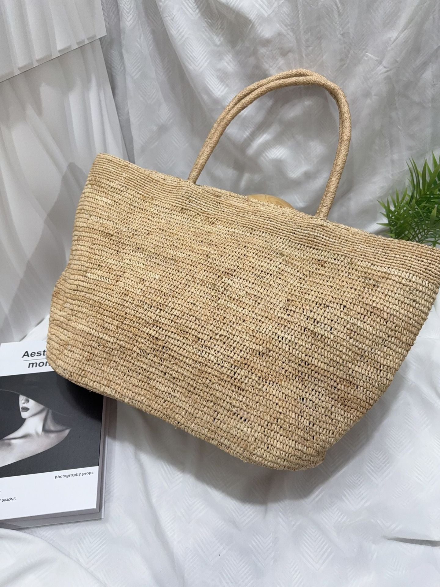 Women's Raffia Seaside Holiday Simple Large Capacity Women's Shoulder Bag