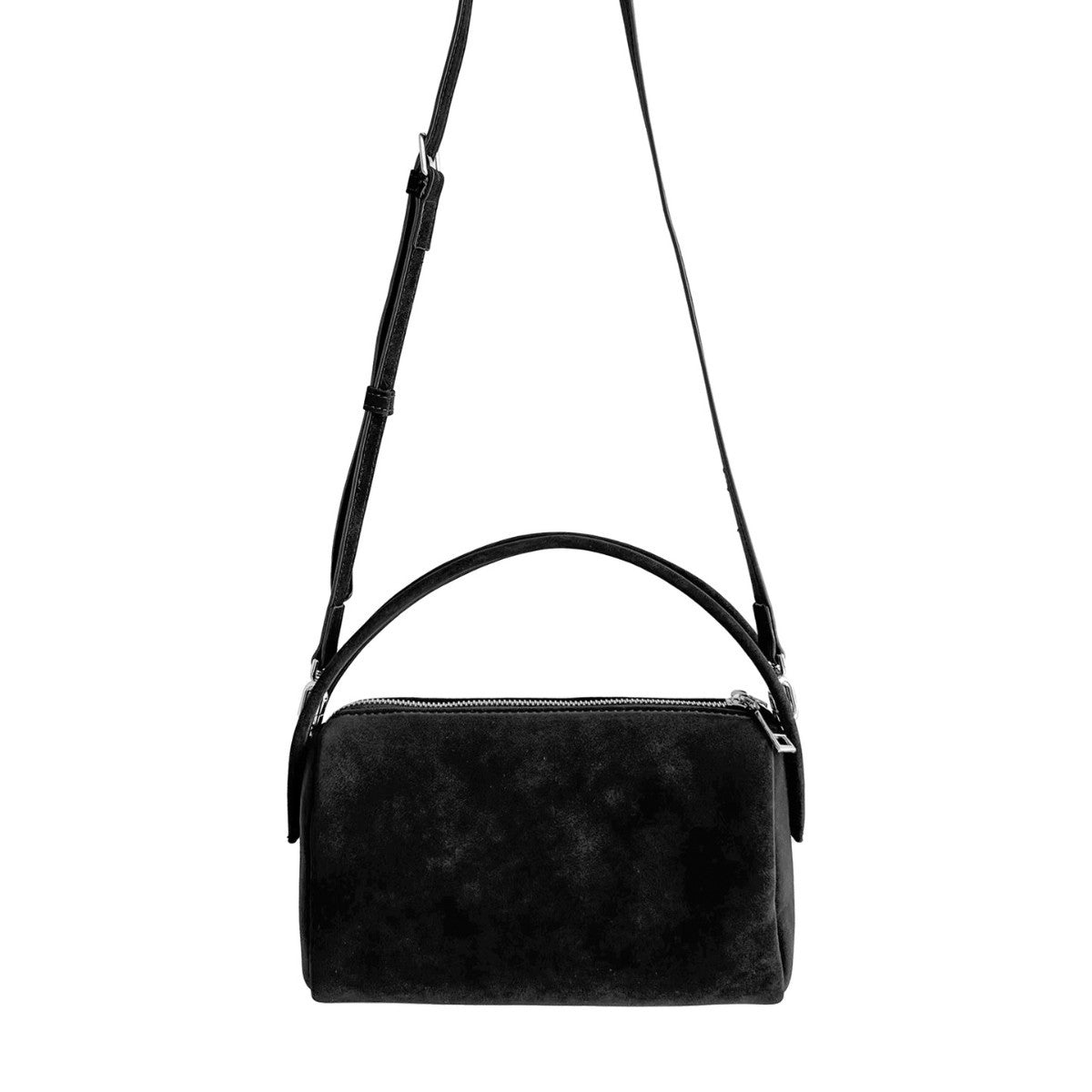 Suede Boston Solid Color Fashion Versatile Korean Style Small Square Bags
