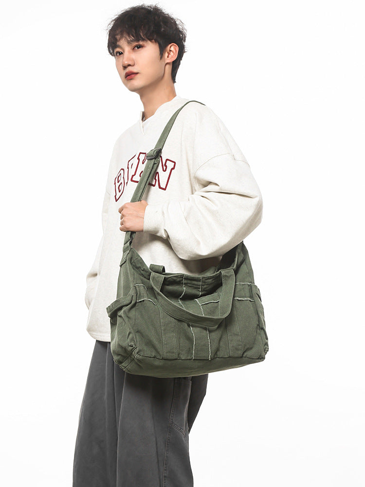 Women's Canvas Large Capacity Simple Commute College For Tote Bag