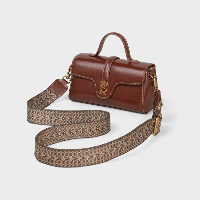Women's Autumn Large Capacity Genuine Leather Pillow Women's Messenger Bag