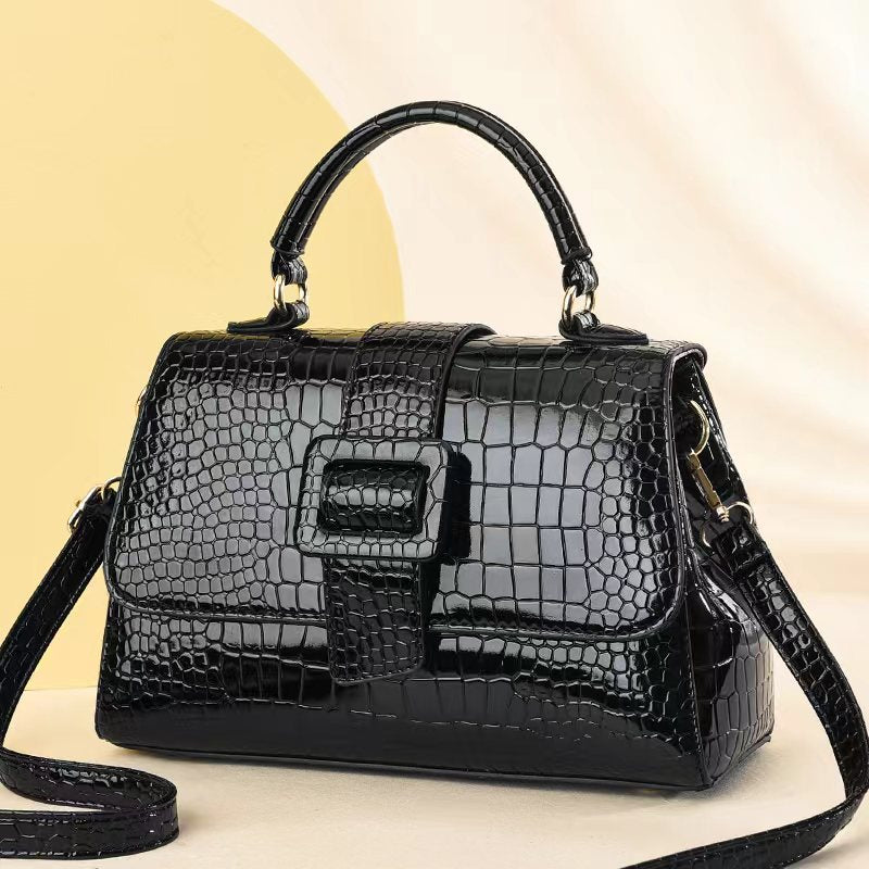 Women's Stone Pattern Fashion Trendy High-grade Large Capacity Women's Handbag