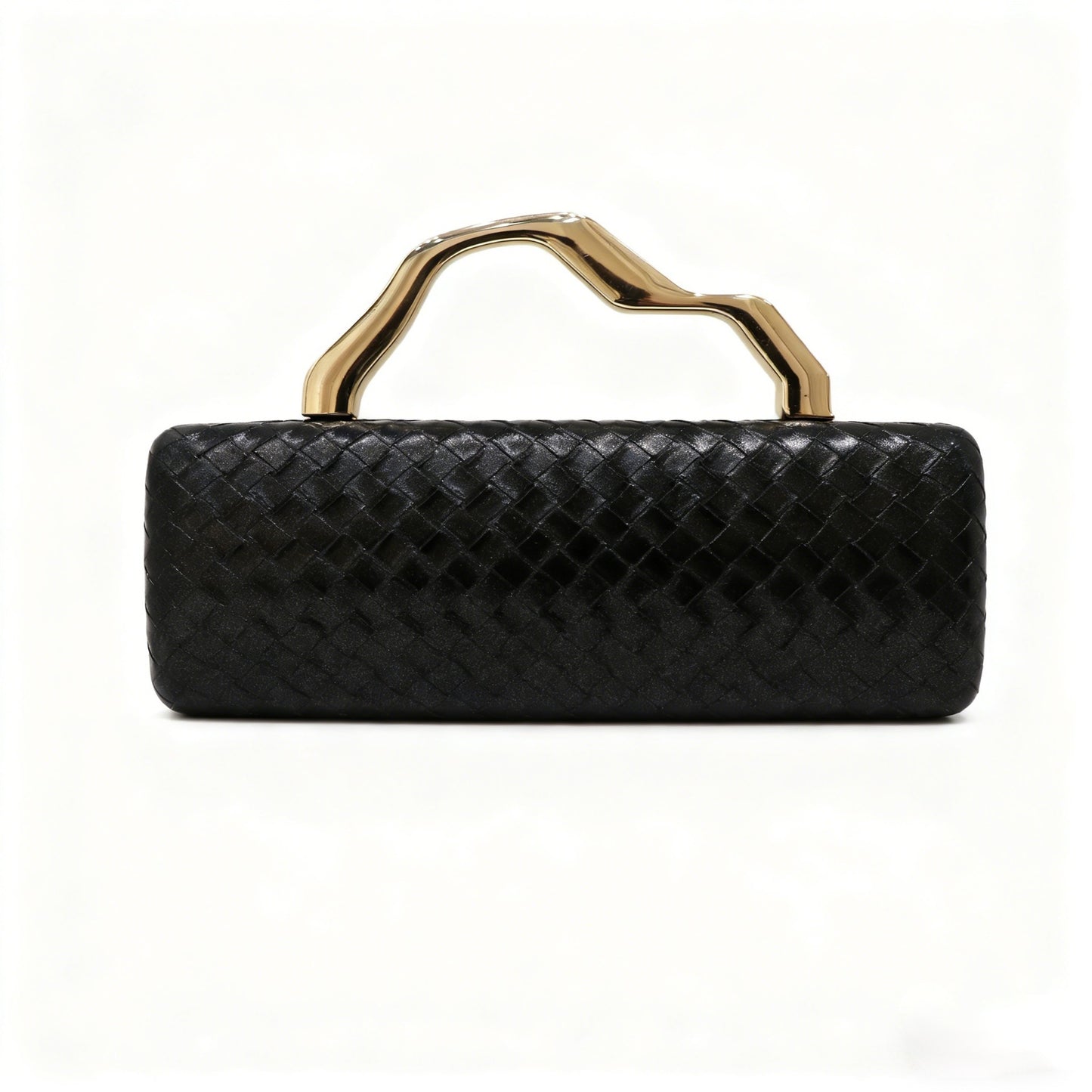 Gold Woven Clutch Affordable Luxury Fashion Women's Handbag