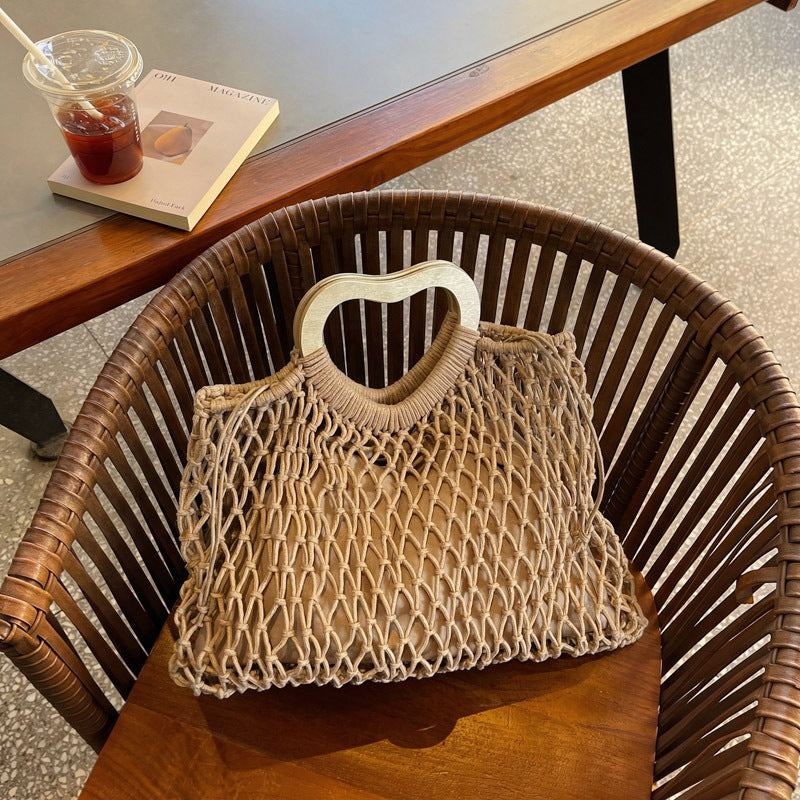 Minority Straw Hollow Woven Summer Vacation Handbags