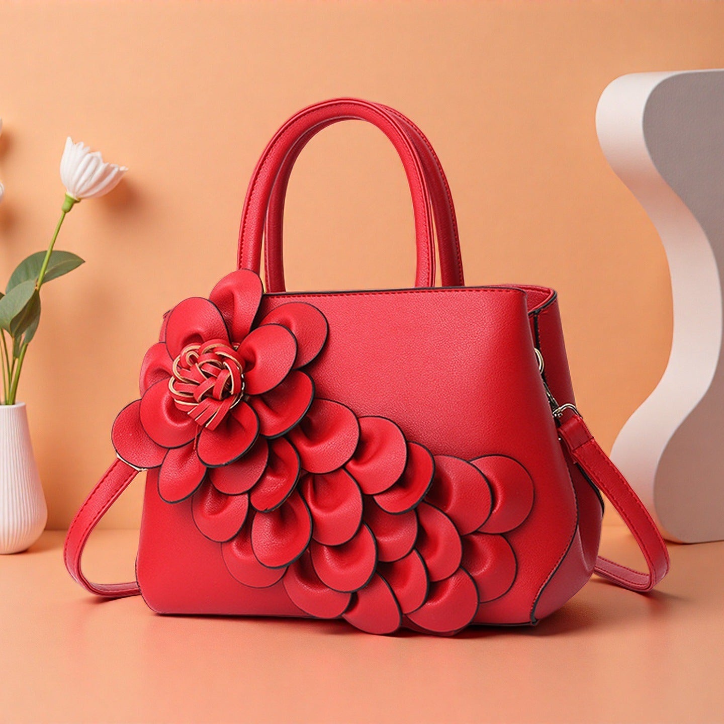 Women's Fashion Elegant Retro One Trendy Simple Versatile Large Women's Messenger Bag