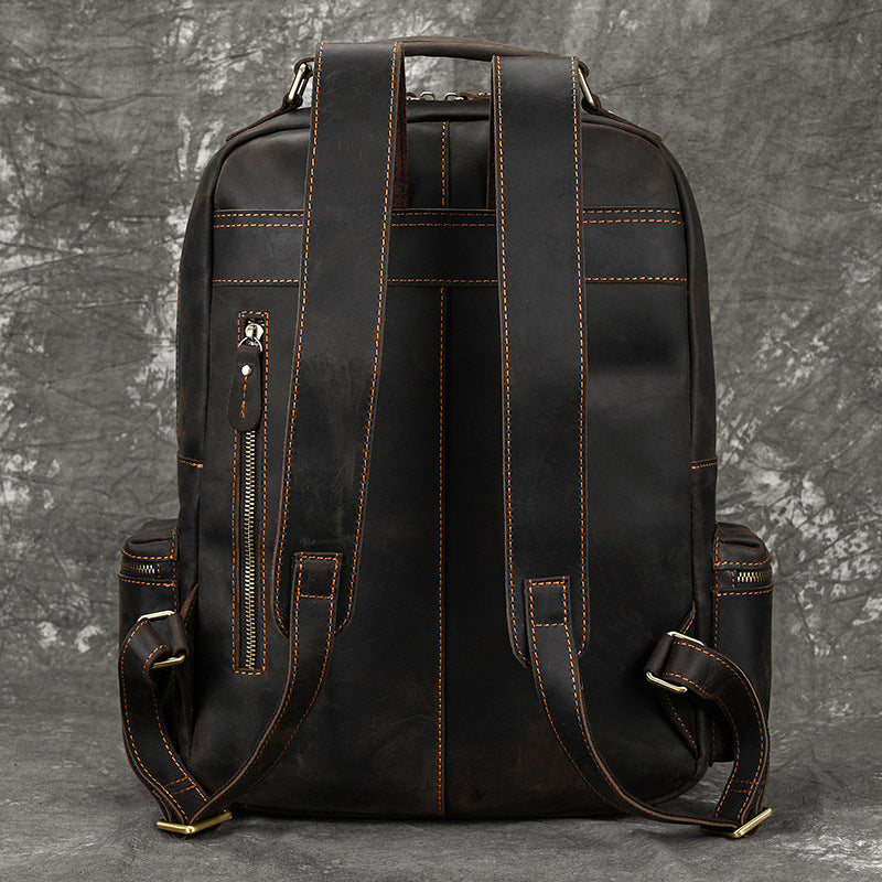 Men's Retro Crazy Horse Leather Genuine First Bags