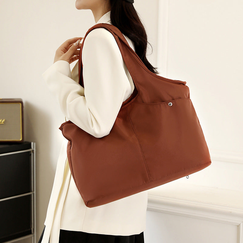 Women's Style Simple Large Capacity Lightweight Nylon Cloth Women's Shoulder Bag