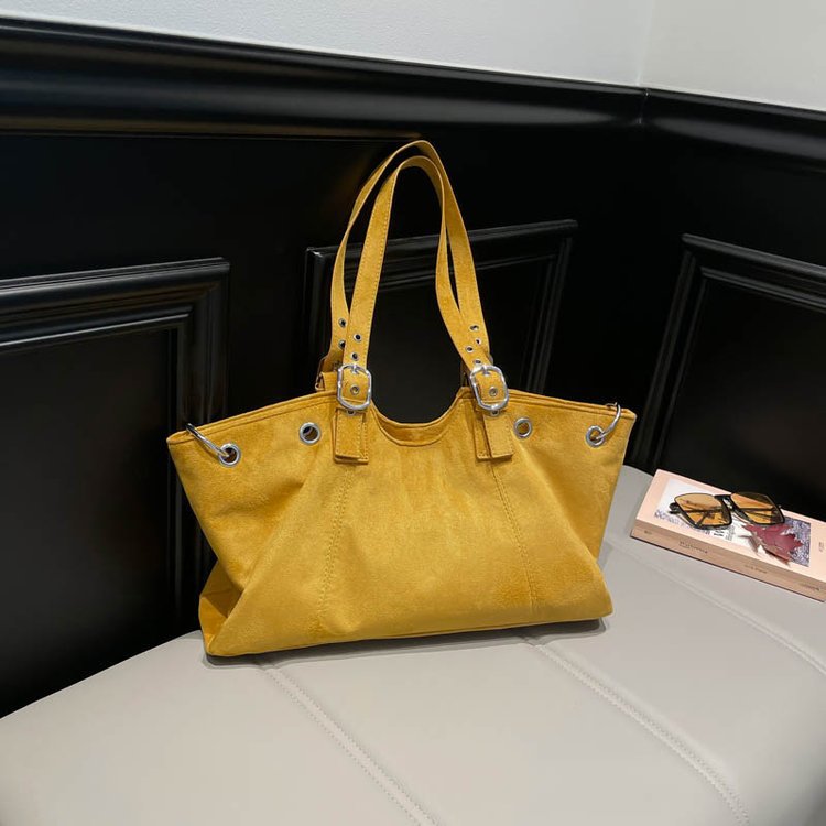 Women's Niche Retro Deerskin Veet Fashion Frosted Women's Shoulder Bag