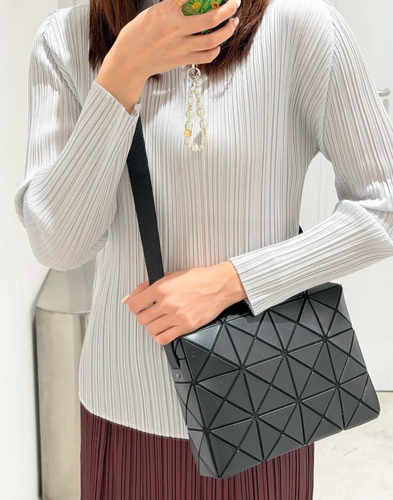 Women's Stay At Home Large Cupid Rhombic Geometric Small Square Bag