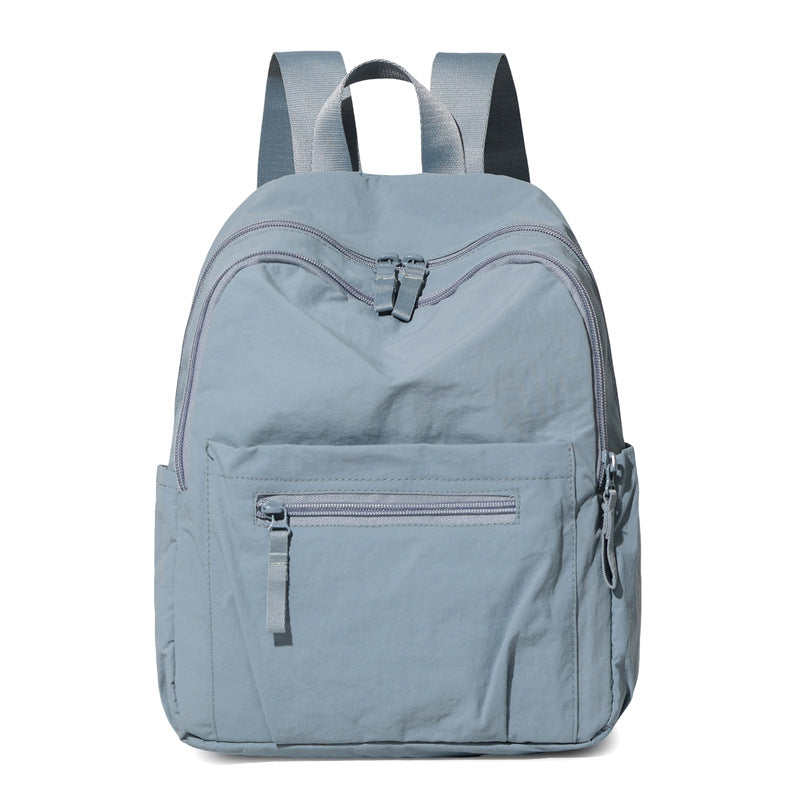 Women's Simple College Nylon Cloth Outing For Leisure Backpack