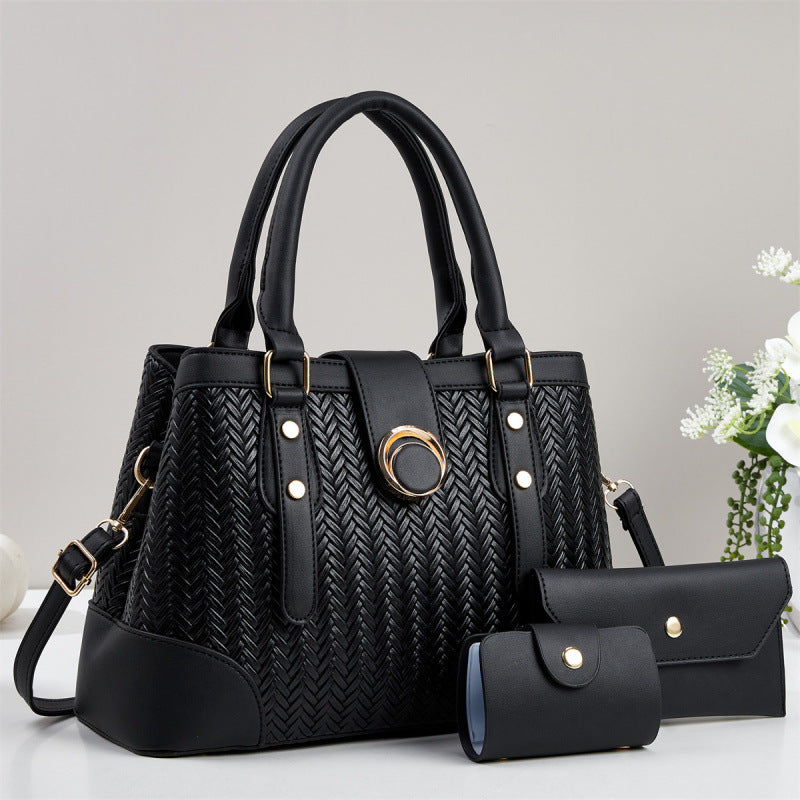 Women's Trendy Three-piece Large Capacity Fashionable Handbags