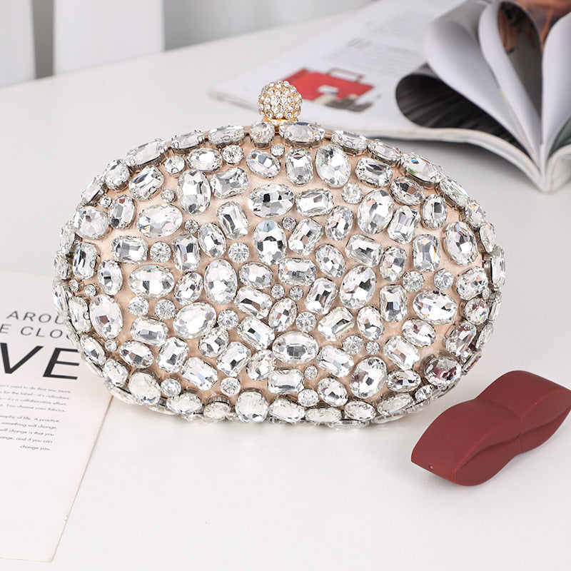 Women's Fashion Diamond Full Clutch Personalized Dress Bags