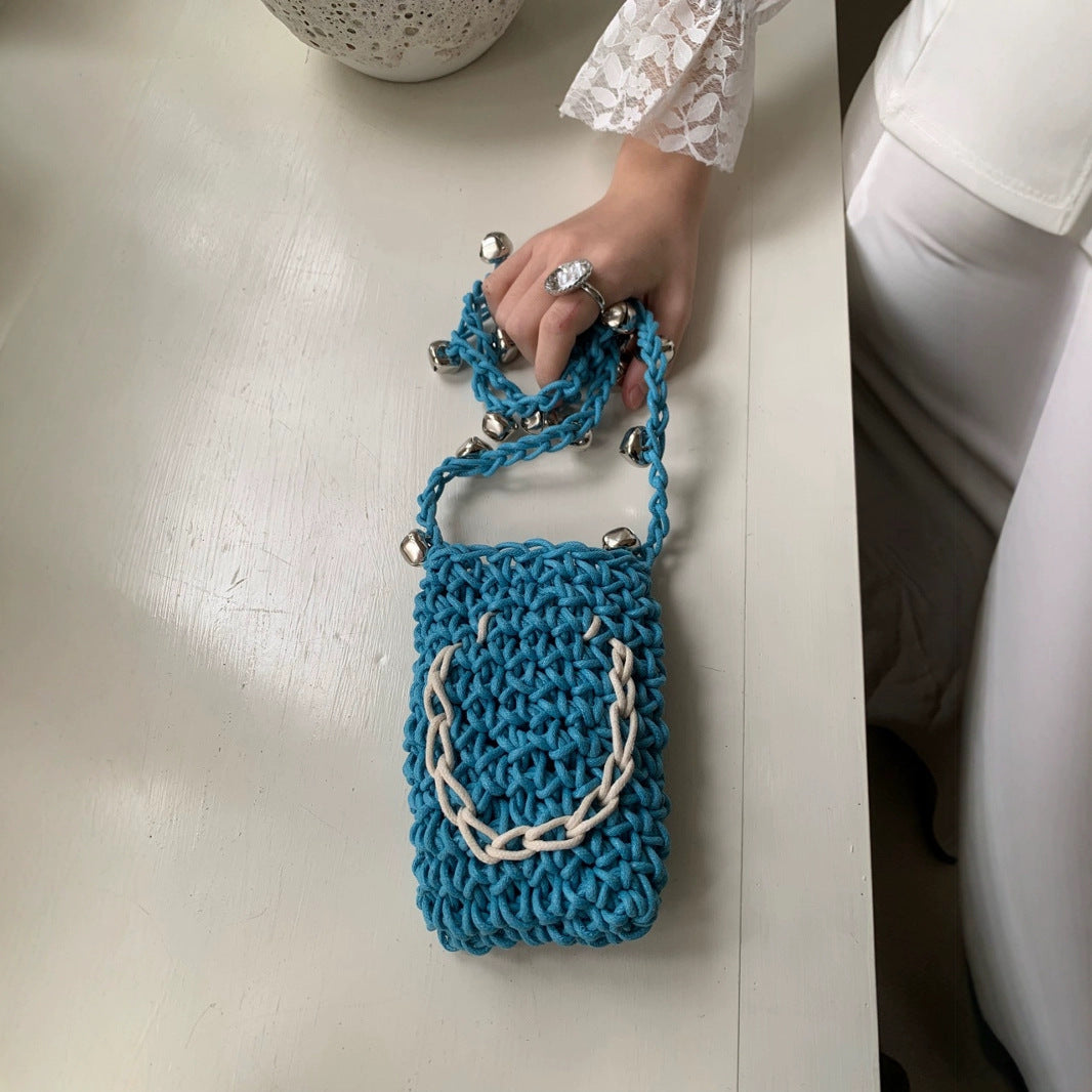 Women's Smiling Face Cute Change Mobile Matching Bell Phone Bags