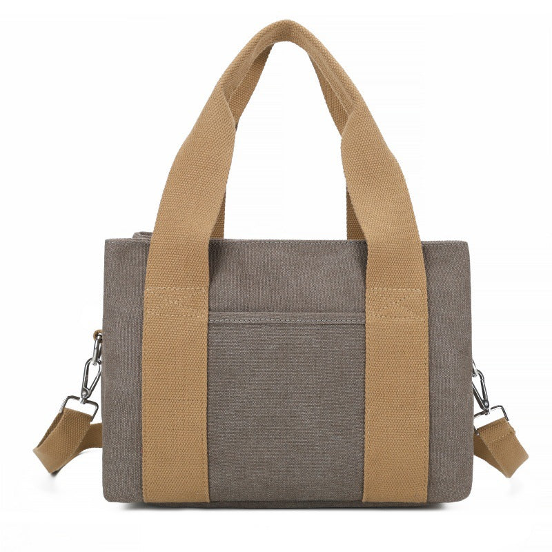 Women's Canvas Large Capacity Korean Style Solid Women's Messenger Bag