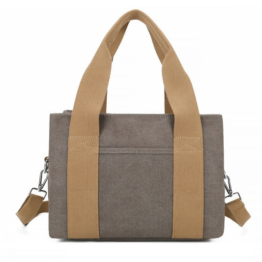 Women's Canvas Large Capacity Korean Style Solid Women's Messenger Bag