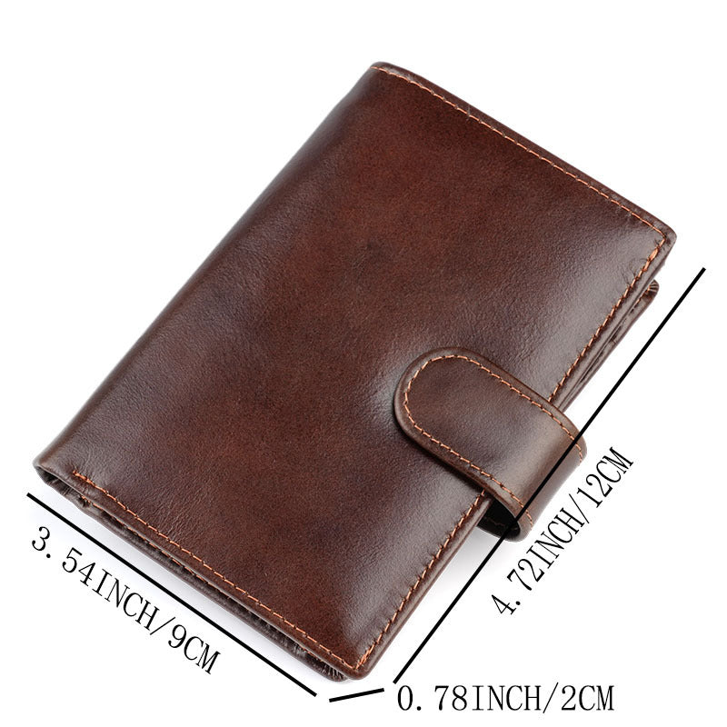 Men's Vintage High-grade Swiping Leisure Large Capacity Men's Wallet