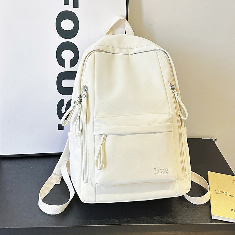 Sweet Style Milky White Pink Female Soft Good-looking Class Commuter Backpacks