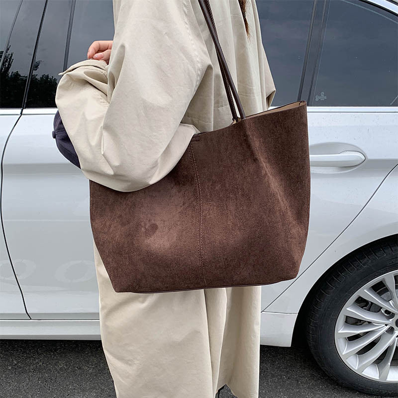 Women's Retro High Sense Large Capacity Commuter Tote Bags