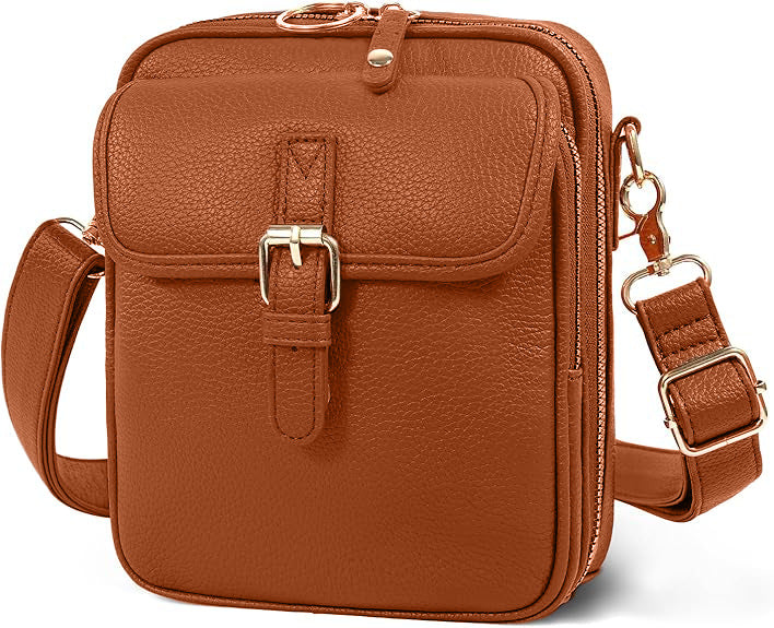 Beautiful Durable Leather Retro Clutch Mobile Women's Shoulder Bag