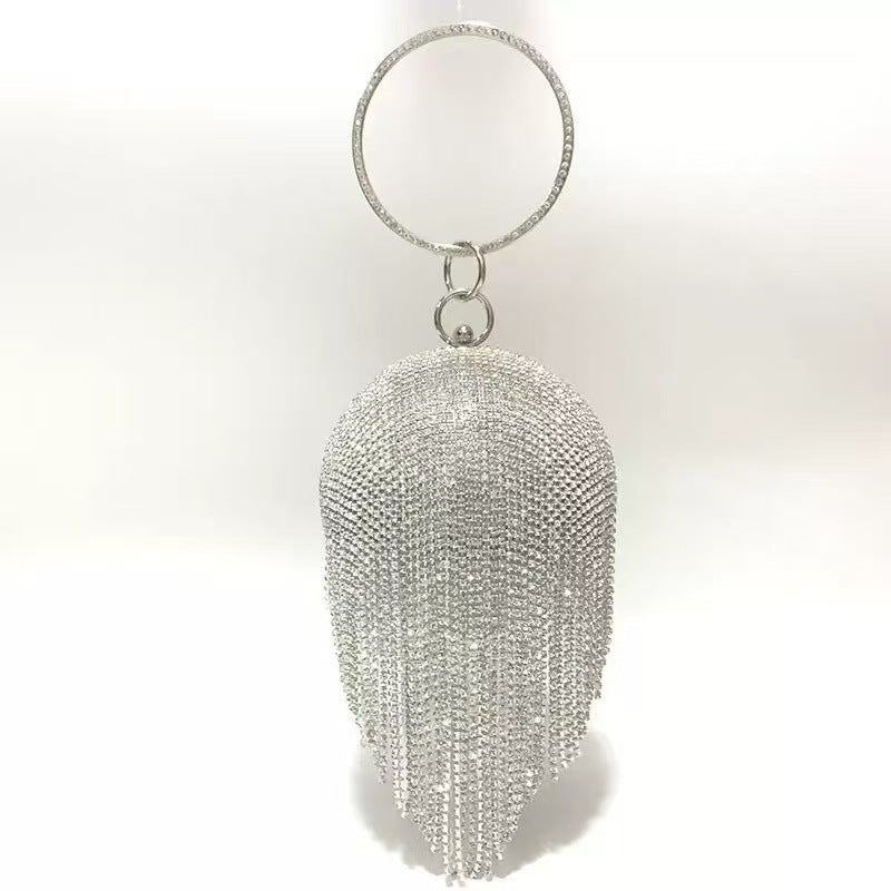 Diamond Banquet Clutch All Match Dress Fashion Creative Spherical Handbags