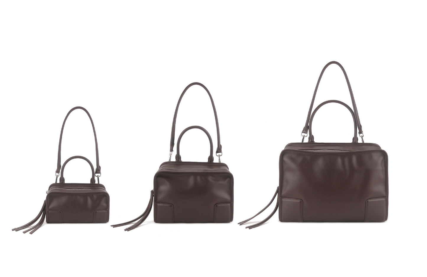 Women's Cowhide Suede Stitching Large Capacity Genuine Handbags