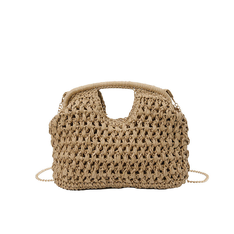 Women's Artistic Straw Fashion Woven Vacation Beach Small Square Bag