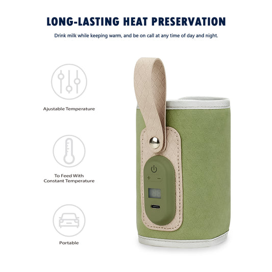 Portable Milk Bottle Heating Cover Charging Constant Temperature Feeding Mummy Bag
