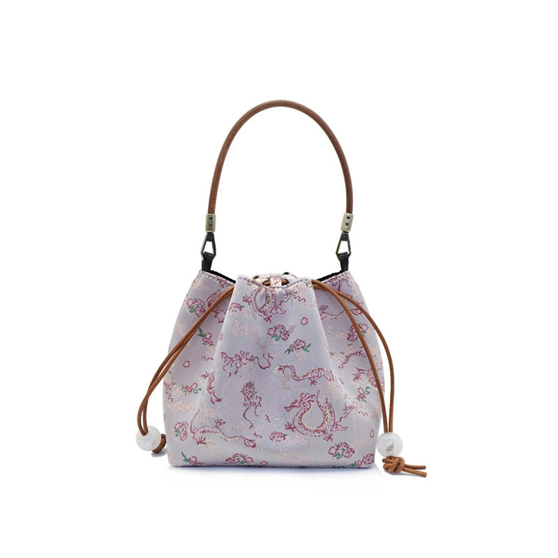 Women's Mulberry Silk National Fragrant Cloud Yarn Handbags