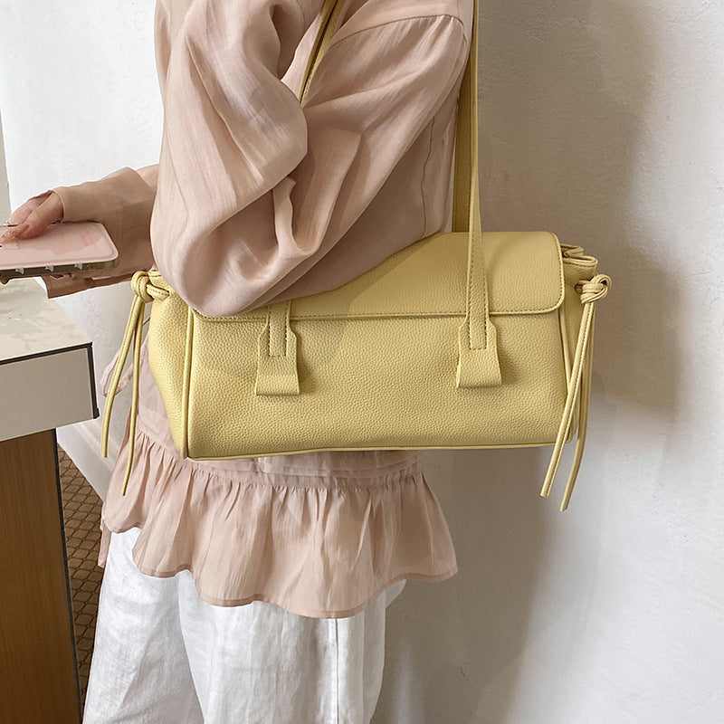 Women's Korean Style Niche Underarm Fashion Summer Lychee Tote Bag