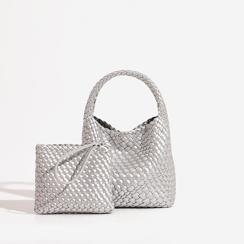 Women's Hand-woven Portable Light Luxury Commuter Mother Women's Handbag