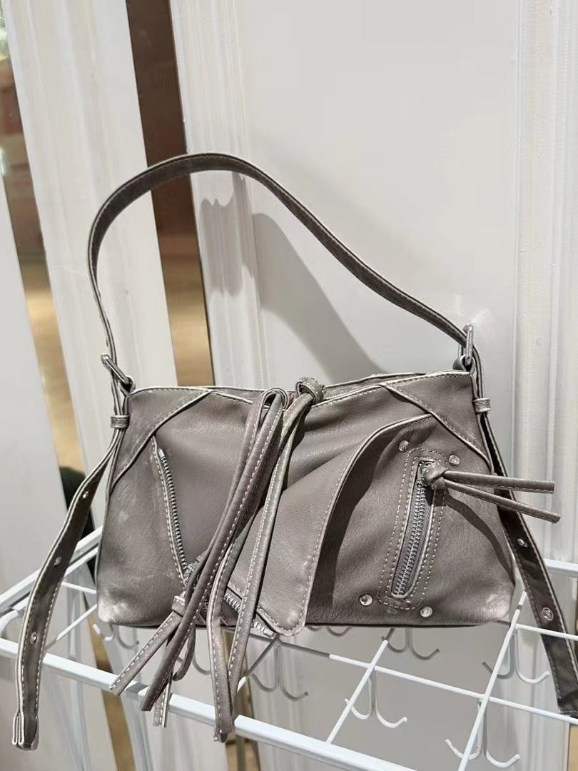 Zip One Hot Style Motorcycle Design Tote Bag
