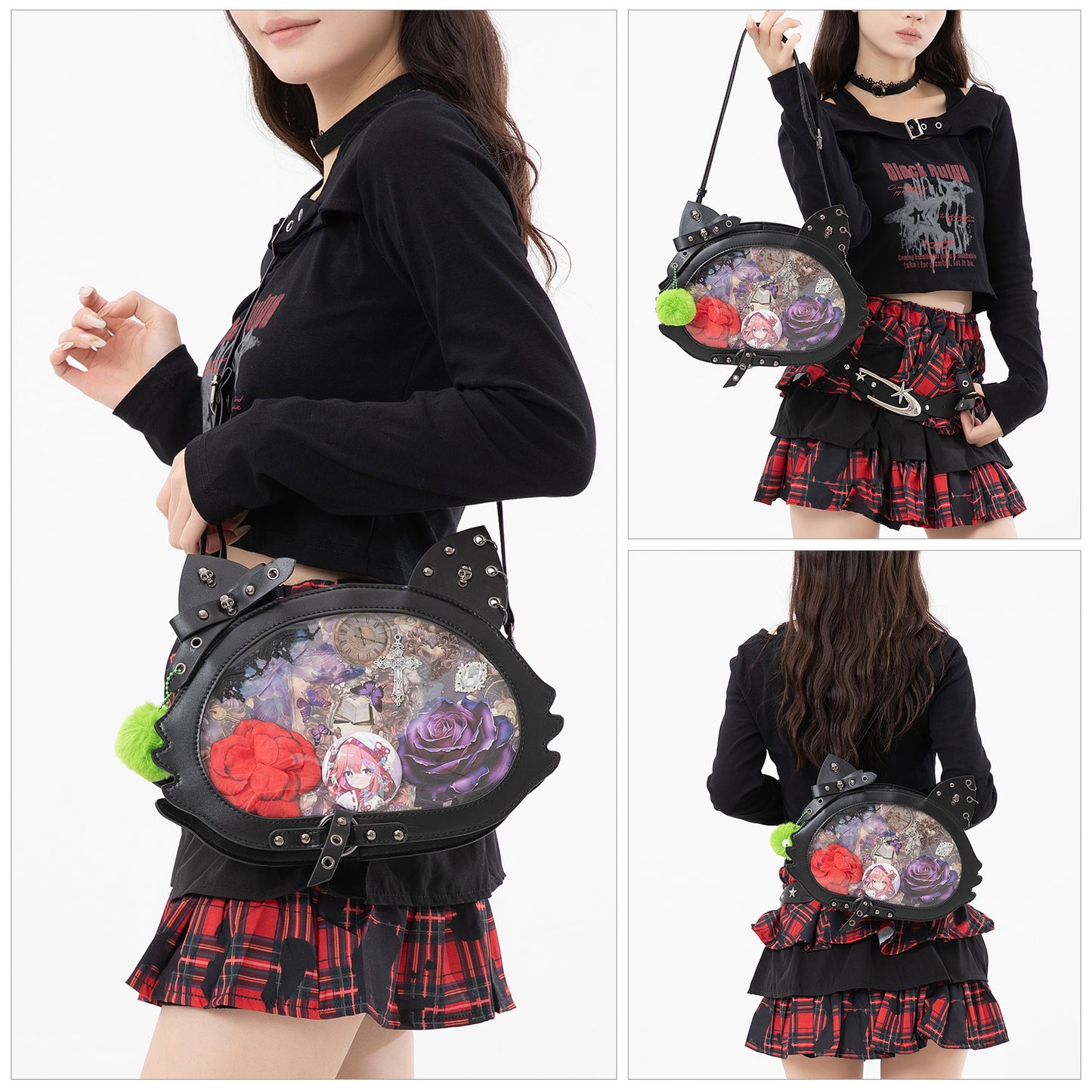 Cartoon Millennium Hot Style Two-dimensional Large Capacity Bar Rice Women's Shoulder Bag