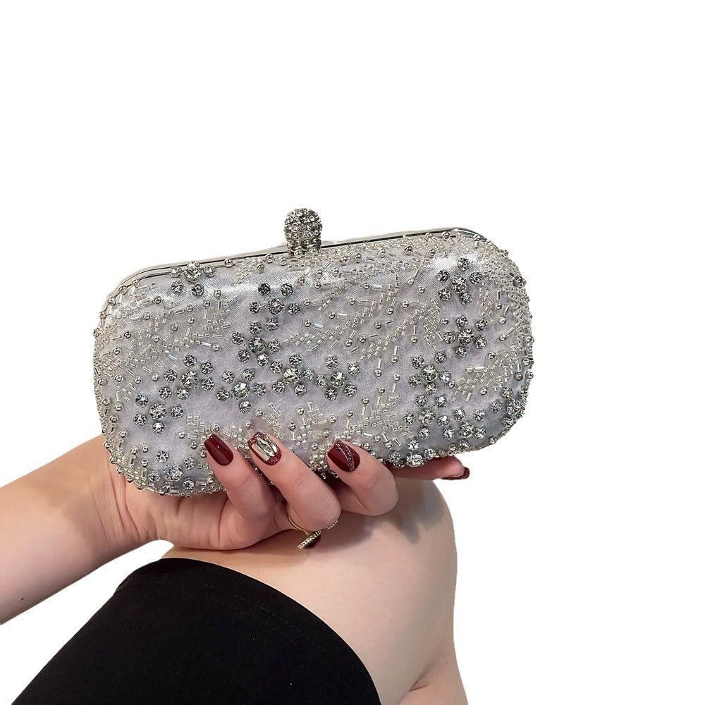 Women's Dress Garment Diamond Hand Holding Embroidery Bags