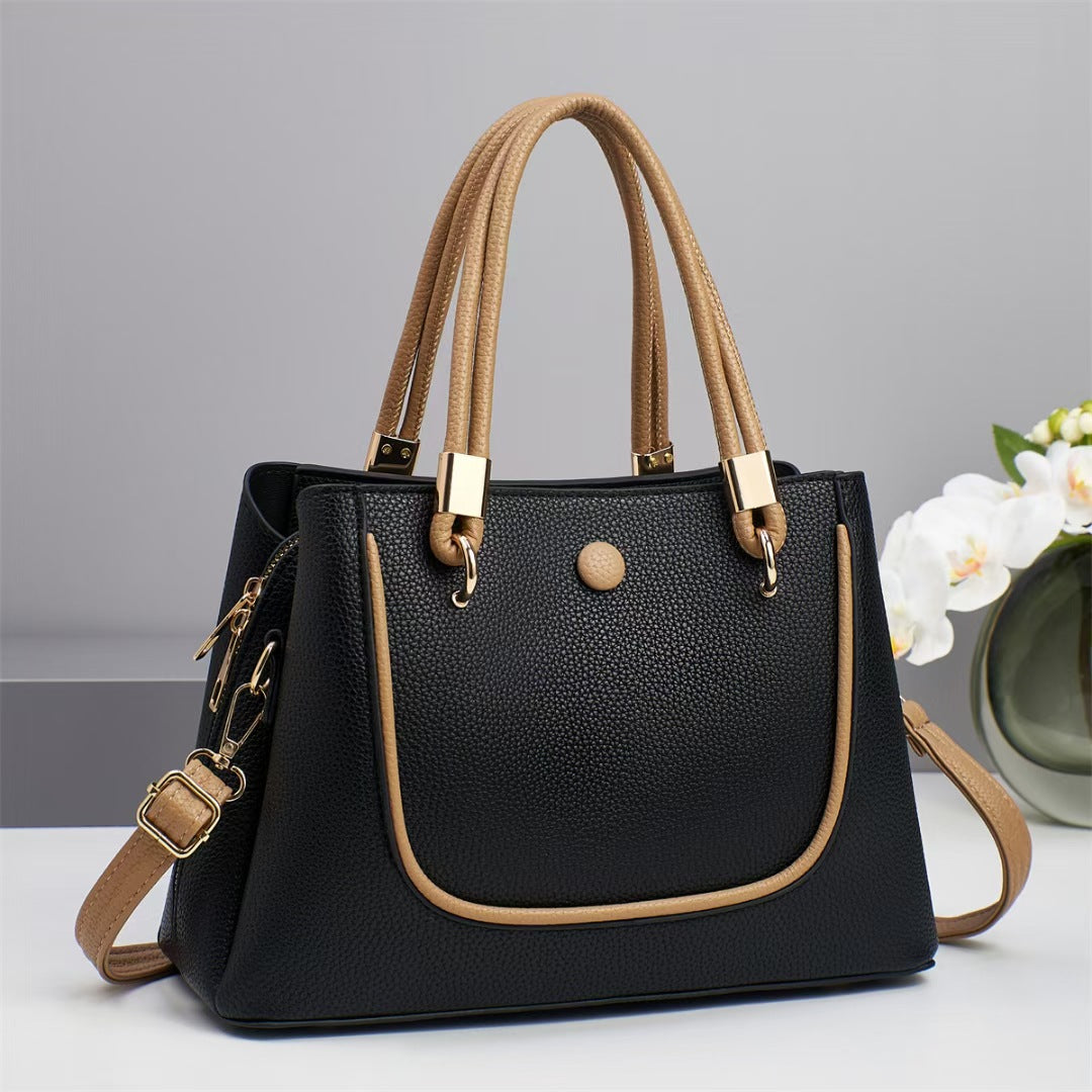 Women's Style Stylish Good Texture Contrast Color Women's Handbag