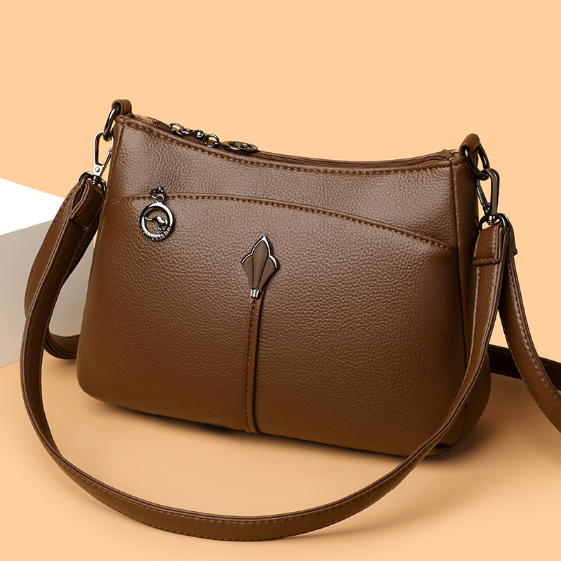 Women's Simple Advanced Texture Fashion Commuter Large Women's Shoulder Bag