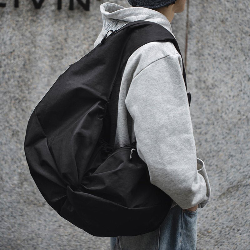 Men's Vest Sleeveless Tank Top Coat Men's Shoulder Bag