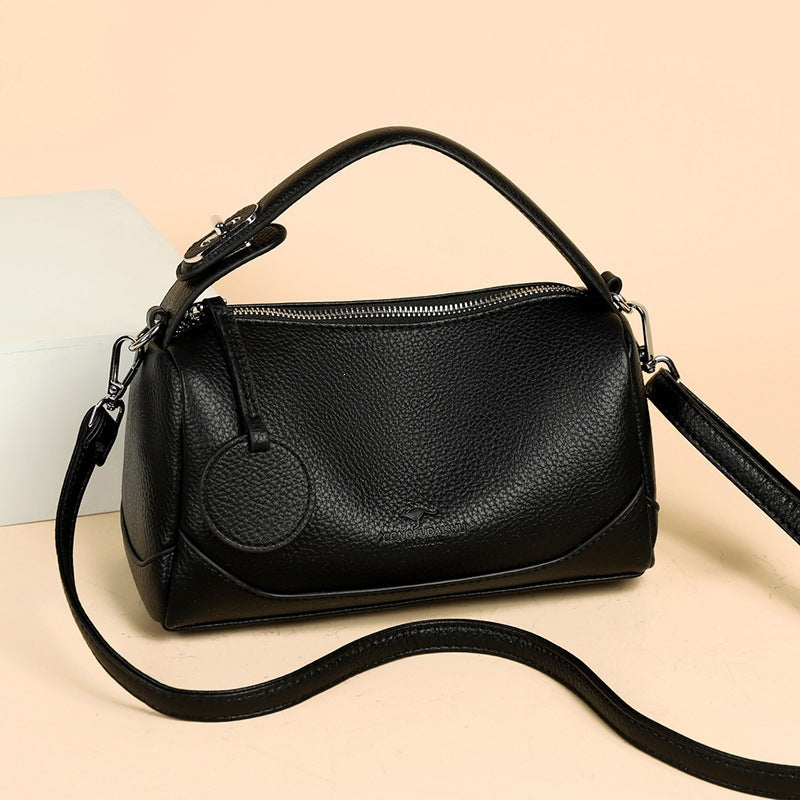 Women's Spring Versatile Pillow Simple Soft Leather Portable Bags