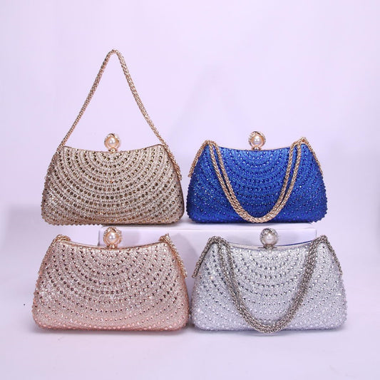 Double-sided Diamond Double Chain Birthday Party Gathering Dinner Bag