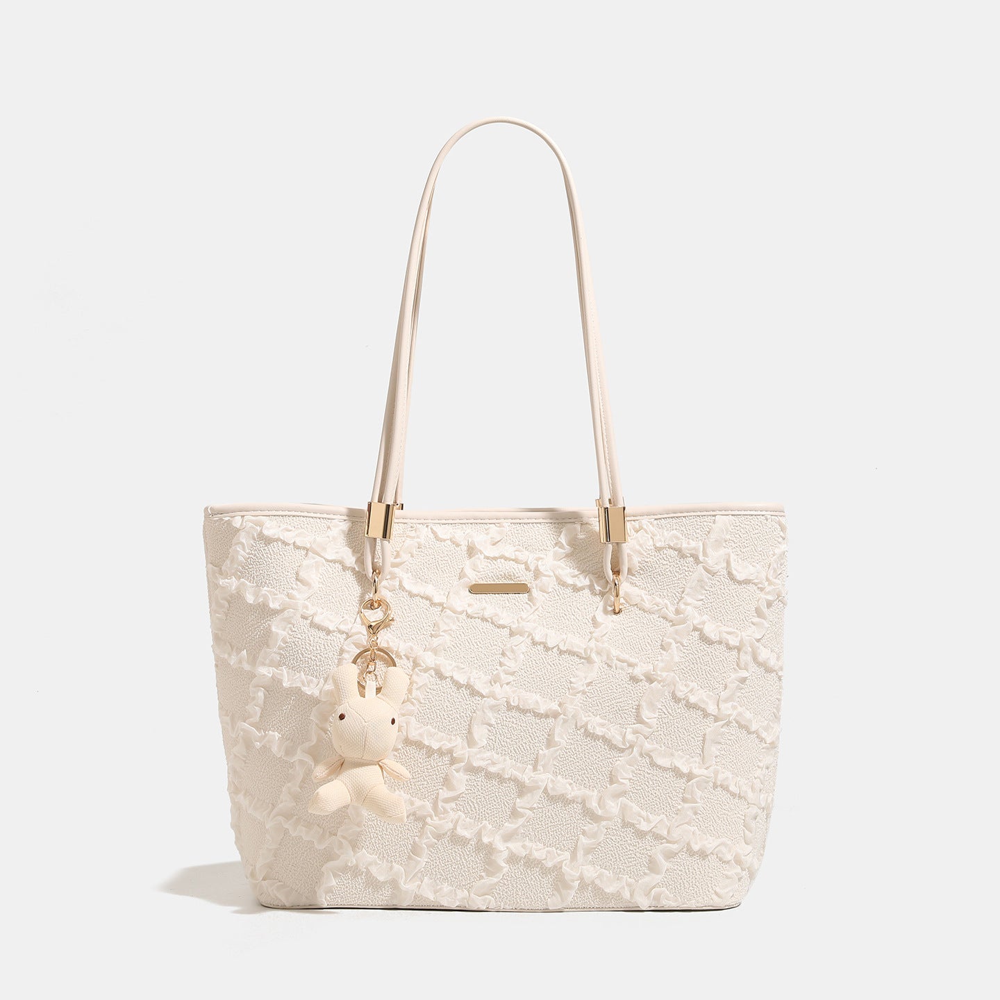 Women's Summer Large Capacity Totes High-grade Jacquard Tote Bag