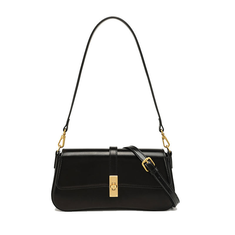 Women's Niche Baguette High-grade Underarm Genuine Leather Women's Messenger Bag