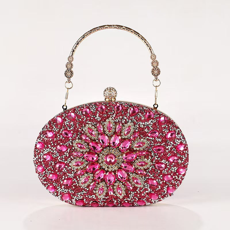 Sunflower Fashion Banquet Clutch Dress Diamond Bags